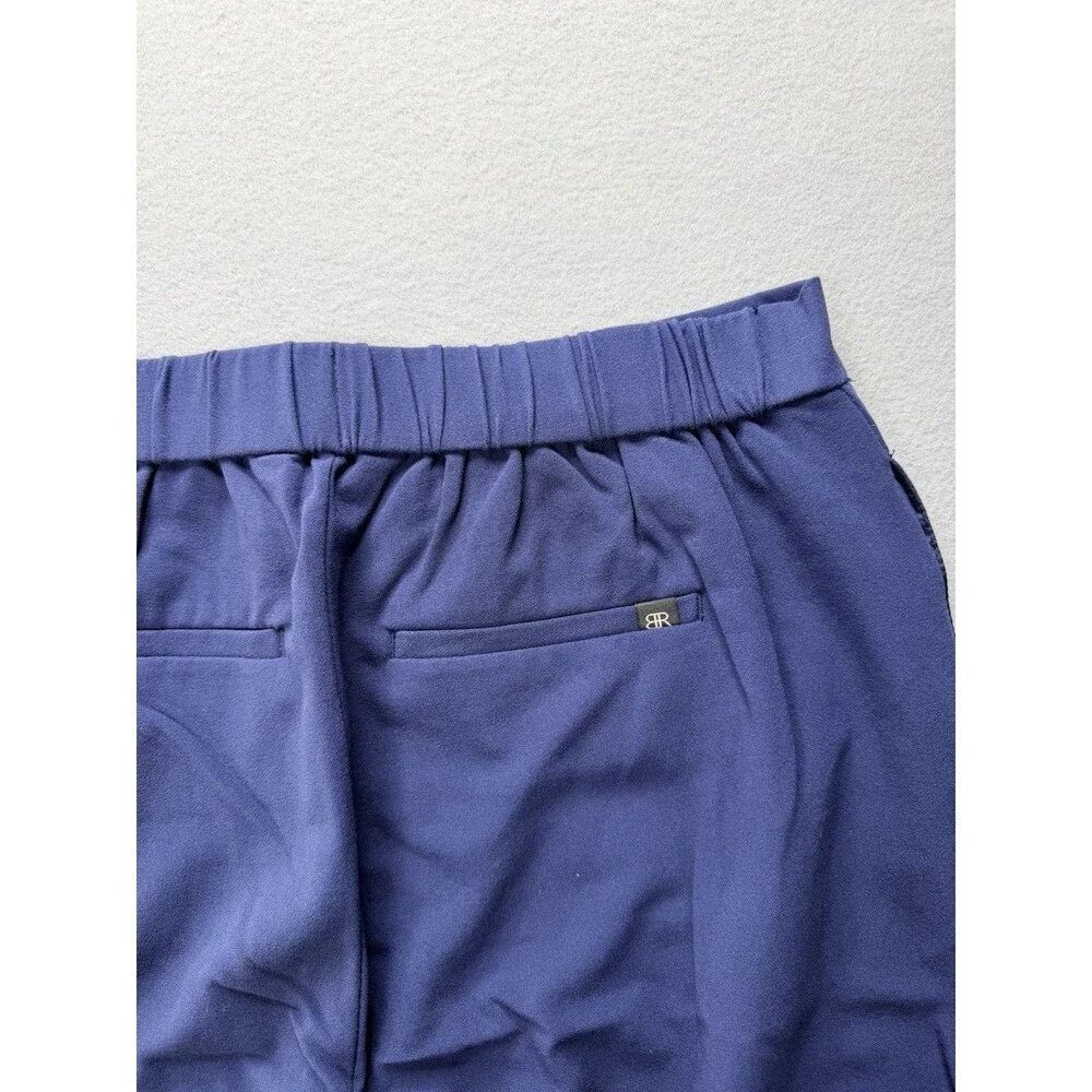 Banana Republic Pull-on Ankle Pant Size 4 Navy Casual Office Trousers Womens